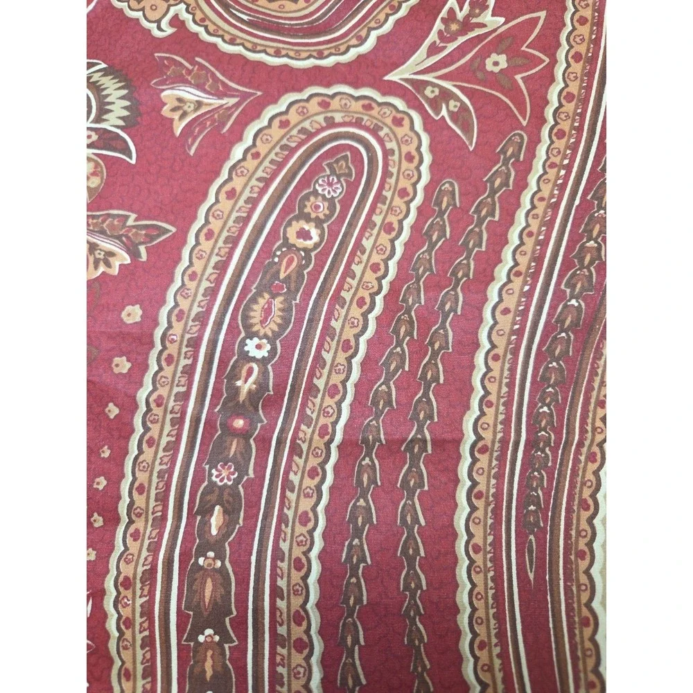 Ralph Lauren REMINGTON Red Paisley Standard Pillow Sham‎ Brown LRL